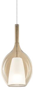 IDEAL LUX Lampada a sospensione Kalique, dimmerabile, Crema / Ambra, Soggiorno / Sala da pranzo, Plastica, Moderno, Lampada a sospensione