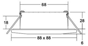 Brumberg Leuchten Faretto da incasso a LED 230 V 39255073