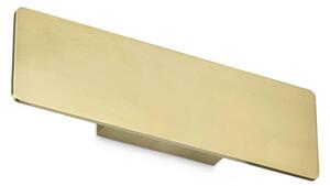 Ideallux Applique da parete a LED Zig Zap, Ottone / Oro, Soggiorno / Sala da pranzo, Alluminio, Moderno, Applique a LED