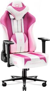 Diablo X-Player Gaming Chair Sedia da Ufficio Tessuto 3D Braccioli Design Ergonomico Cuscino Collo/Lombare Marshmallow Rosa Normale L