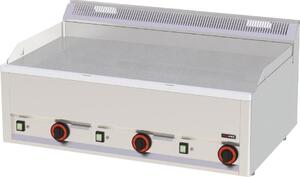 Piastra grill elettrica KBS con 3 zone di riscaldamento, superficie di cottura liscia cromata, 990x600x290 mm