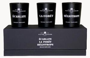 Set di 3 candele profumate Bougie (Écarlate, alt.éliotrope, La Forêt)