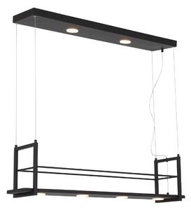 Steinhauer - lampada a sospensione - Tor - nero - metallo - grande lampada da tavolo da pranzo - LED - 3298ZW