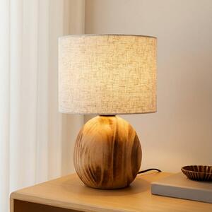 Lampada da tavolo Mayumi Lindby, Legno chiaro, Soggiorno / Sala da pranzo, Legno, Scandinavo, Lampada da tavolo