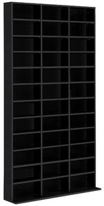 HOMCOM Libreria per CD/DVD Mensola per 1116 CD con 36 Scomparti Regolabili in Altezza, 102x24x195 cm, Nero | Aosom Italy