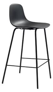 Sgabello da bar nero in plastica (altezza della seduta 67,5 cm) Whitby – Unique Furniture