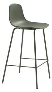 Sgabello da bar color kaki in plastica (altezza della seduta 67,5 cm) Whitby – Unique Furniture