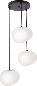 Lampada a sospensione STONES bianco e nero 3xE27x40W in metallo, dimensioni: 120x42x42 cm, IP20, Candellux