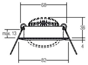 Brumberg Leuchten Faretto da incasso LED 230V 38363183