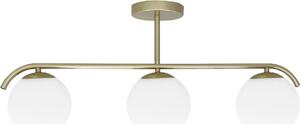 Lampada da soffitto AMADEO in ottone e bianco, 3xE14x40W, vetro, dimensioni: 29x70x14,5 cm, IP20, Candellux