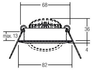 Brumberg Leuchten Faretto da incasso LED 230V 39363183