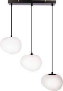 Lampada a sospensione STONES bianco e nero 3xE27x40W in metallo, dimensioni: 120x58x20 cm, IP20, Candellux