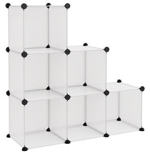 Organizzatore Portaoggetti con 6 Cubi Trasparenti in PP