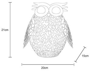 Globo 36330 - LED Solare decorazione LED/0,06W/3V IP44 gufo