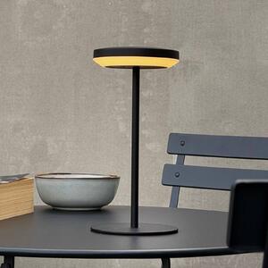 Dyberg Larsen Lampada LED da tavolo solare Otera, nera, 25 cm, IP44 Otera, Nero, Alluminio, Moderno, Lampade solari