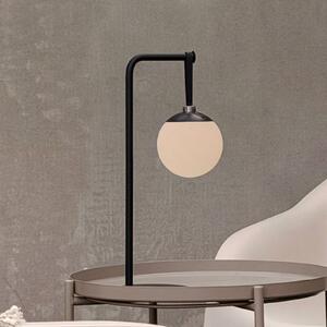 Dyberg Larsen Lampada decorativa a LED ricaricabile Odin, bianco e nero, IP44 dimmerabile, Nero, Plastica, Moderno