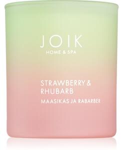 JOIK Organic Home & Spa Strawberry & Rhubarb candela profumata 150 g