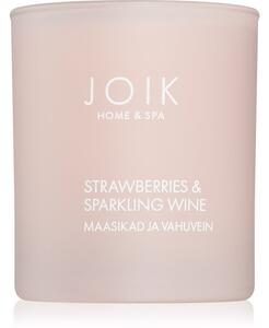 JOIK Organic Home & Spa Strawberries & Sparkling Wine candela profumata 150 g
