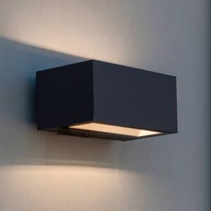 LUTEC Applique da esterni GEMINI, Alluminio / Grigio / Zincato, Alluminio, Moderno, Applique da esterni