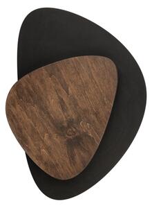 Applique a LED PEDRA LED/7W/230V nero/marrone