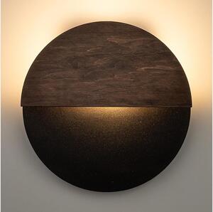 Applique a LED LUNA LED/7W/230V diametro 26 cm nero/marrone