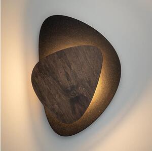 Applique a LED PEDRA LED/7W/230V nero/marrone