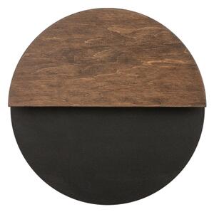 Applique a LED LUNA LED/7W/230V diametro 26 cm nero/marrone