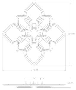 Zuma Line MS236180R-BK-Luce LED dimmerabile ILLUMIA LED/75W/230V 3000-6000K black+RC