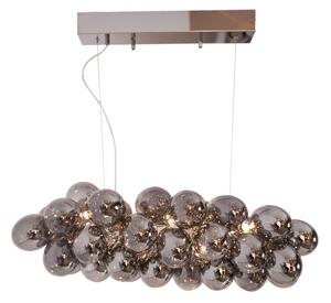 ByRydens 4200880-4505 - Lampadario a sospensione con filo GROSS BAR 8xG9/5W/230V fumé/nero