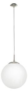 EGLO 85262 - Lampadario a sospensione con filo RONDO 1xE27/60W/230V diametro 25 cm bianco