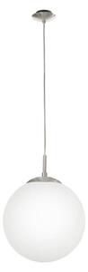 EGLO 85263 - Lampadario a sospensione con filo RONDO 1xE27/60W/230V diametro 30 cm bianco