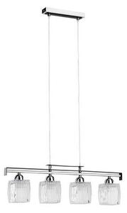 Lampadario sospeso con cavo ALMA 4xE14/10W/230V, finitura cromo lucido
