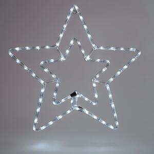 Stella Natalizia LED DOPPIA ILLUMINAZIONE, 56x56cm, IP44 Colore Bianco Freddo 8000 - 12000 °K