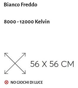 Stella Natalizia LED, 56x56cm, IP44 Colore Bianco Freddo 8000 - 12000 °K