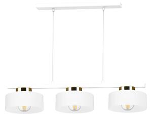 Lampadario a sospensione IGNIA 3xE27/60W/230V bianco/oro