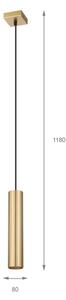 Brilagi - Lampadario sospeso su cavo CRISPINA 1xGU10/10W/230V oro