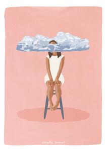 Illustrazione Pink Meditation, Giselle Dekel