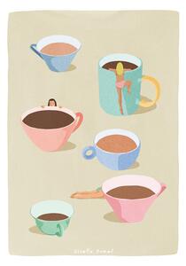 Illustrazione Coffee Ladies, Giselle Dekel