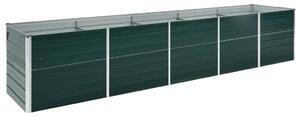 Letto Rialzato in Acciaio Zincato 400x80x45 cm Verde