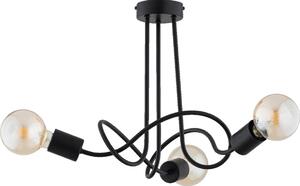 Lampadario a plafone WINGO 3xE27/15W/230V nero