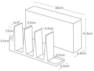 Supporto in metallo per stoviglie da cucina Tower - YAMAZAKI