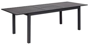 Tavolo da giardino allungabile in alluminio grigio scuro 180/240 x 90 cm Arredo esterno Beliani