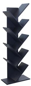 Libreria Moderna di Design in Truciolare cm 50x25x141,5 - JEFF - Antracite