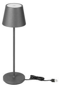 LED Lampada da tavolo ricaricabile touch dimmerabile LED/2W/5V 4400 mAh IP54 grigio
