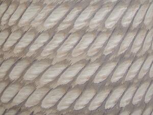 Vaso rotondo per piante in fibra di argilla con motivo in rilievo beige ⌀ 19 cm giardino terrazzo Beliani