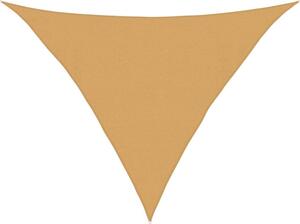 Vela Parasole 160 g/m² Triangolare Sabbia 4x4x5,8 m in HDPE