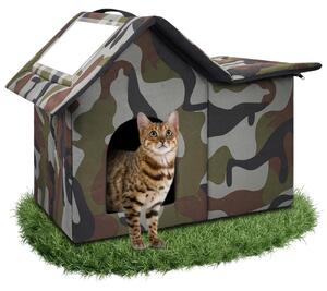 Omgoods - Cuccia da esterno per cani e gatti, con cuscino rimovibile
