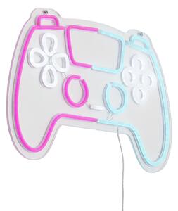 Lampada da parete al neon Controller Rosa con Blu con LED integrato