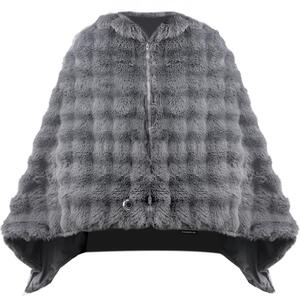 Poncho senza fili con 3 livelli di riscaldamento - Coperta a scialle - Coperta elettrica - Cuscinetto riscaldante - Beige - STAUS&BACH Solace