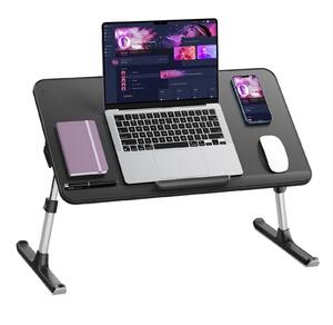 Omgoods - Scrivania portatile per laptop - Scrivania regolabile in altezza e angolazione, ideale per l'uso a casa e in ufficio